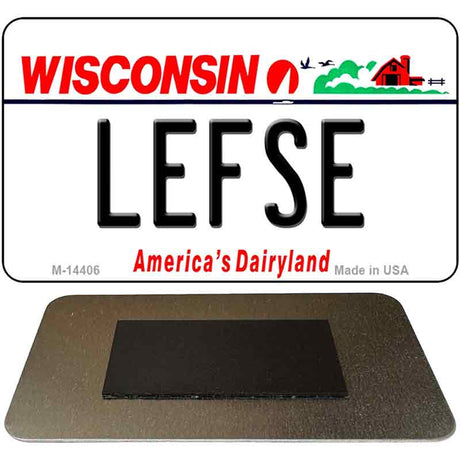 Lefse Wisconsin Novelty Metal Magnet