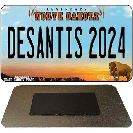 Desantis 2024 North Dakota Novelty Metal Magnet