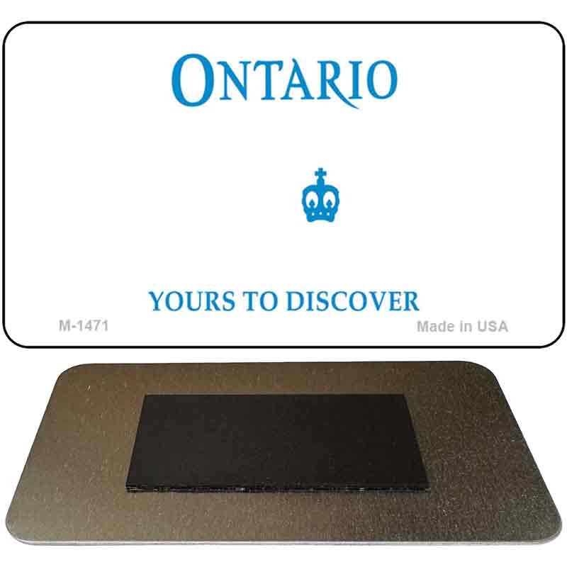 Ontario Canada Blank Novelty Metal Magnet M-1471