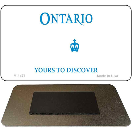 Ontario Canada Blank Novelty Metal Magnet M-1471