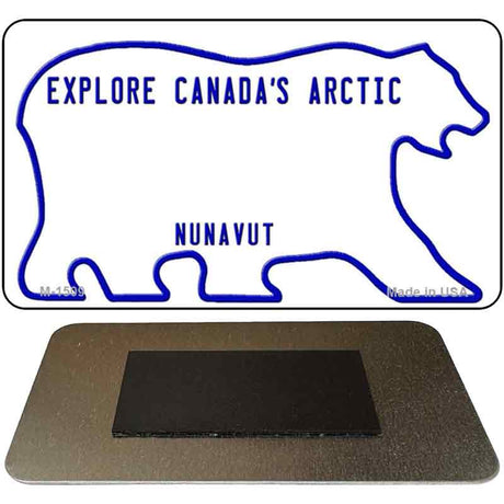 Nunavut Blank Novelty Metal Magnet M-1509