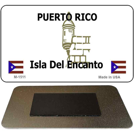 Puerto Rico Blank Novelty Metal Magnet M-1511