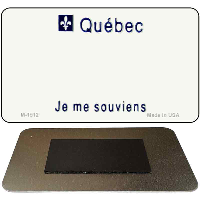 Quebec Blank Novelty Metal Magnet M-1512