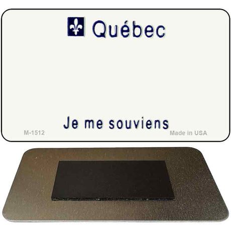 Quebec Blank Novelty Metal Magnet M-1512