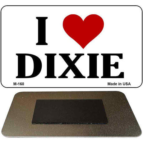 I Love Dixie Novelty Metal Magnet M-160