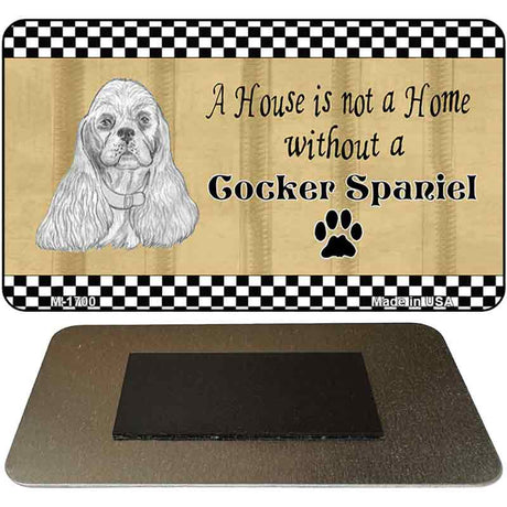 Cocker Spaniel Pencil Sketch Novelty Metal Magnet M-1700