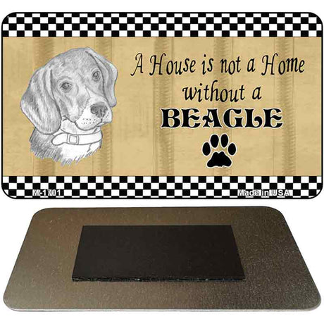 Beagle Pencil Sketch Novelty Metal Magnet M-1701