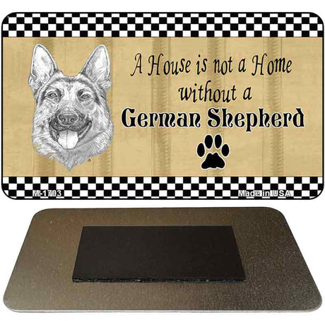 German Shepherd Pencil Sketch Novelty Metal Magnet M-1703