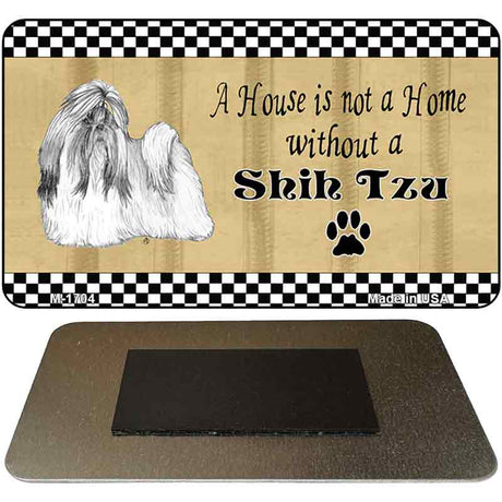 Shih Tzu Pencil Sketch Novelty Metal Magnet M-1704