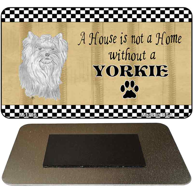 Yorkie Pencil Sketch Novelty Metal Magnet M-1706