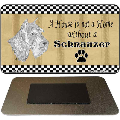 Schnauzer Pencil Sketch Novelty Metal Magnet M-1713