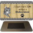 Doberman Pencil Sketch Novelty Metal Magnet M-1715