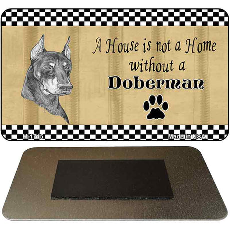 Doberman Pencil Sketch Novelty Metal Magnet M-1715