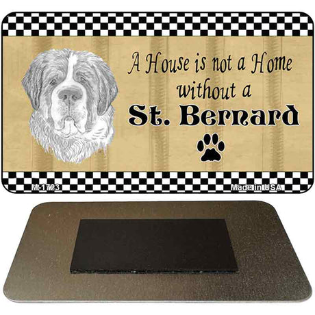 St. Bernard Pencil Sketch Novelty Metal Magnet M-1723