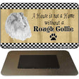 Rough Collie Pencil Sketch Novelty Metal Magnet M-1725