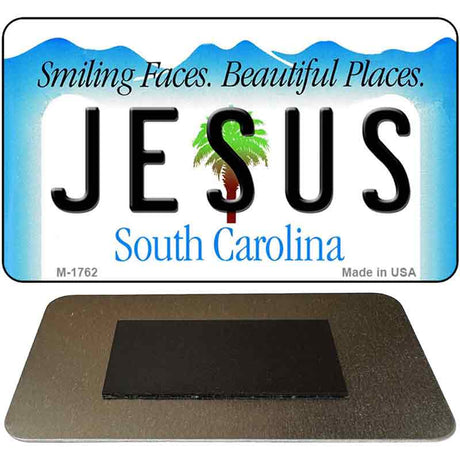 Jesus South Carolina State License Plate Tag Magnet M-1762