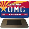 OMG Arizona Centennial State License Plate Tag Magnet M-1806