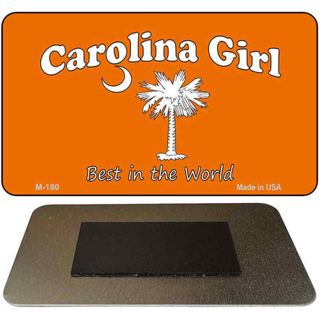 Carolina Girl Orange Novelty Metal Magnet M-180