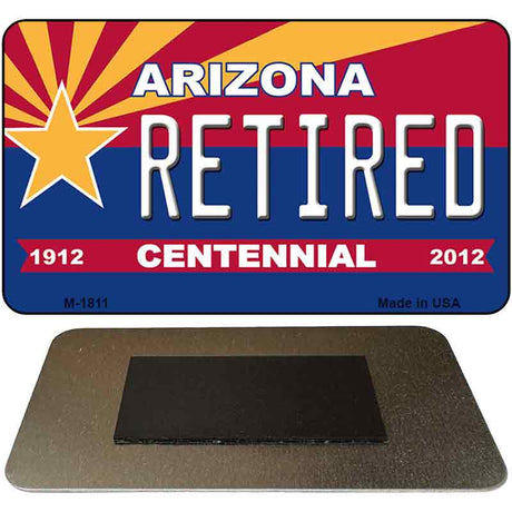 Retired Arizona Centennial State License Plate Tag Magnet M-1811