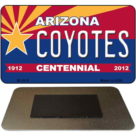 Coyotes Arizona Centennial State License Plate Tag Magnet M-1816