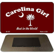 Carolina Girl Burgandy Flag Novelty Metal Magnet M-181