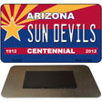 Sun Devils Arizona Centennial State License Plate Tag Magnet M-1825