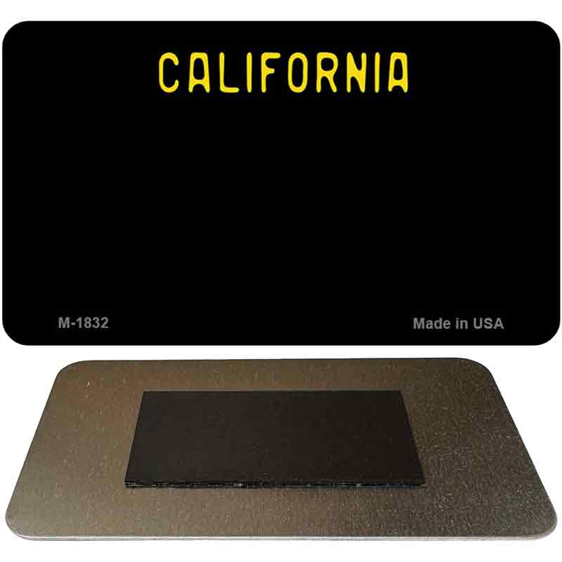 California Black State Blank Novelty Metal Magnet M-1832