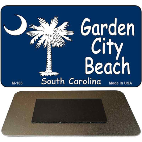 Garden City Beach Flag Novelty Metal Magnet M-183