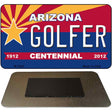 Golfer Arizona Centennial State License Plate Tag Magnet M-1840