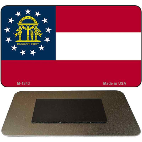 Georgia State Flag Novelty Metal Magnet M-1843