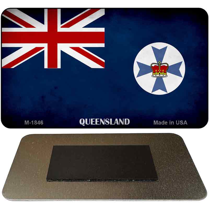 Queensland Flag Novelty Metal Magnet M-1846