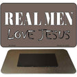 Real Men Love Jesus Novelty Metal Magnet M-1848