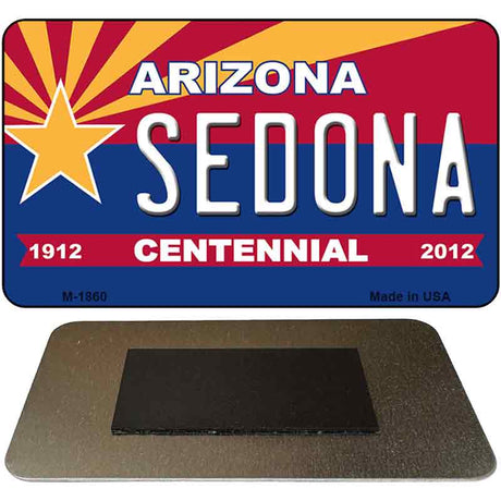 Sedona Arizona Centennial State License Plate Tag Magnet M-1860