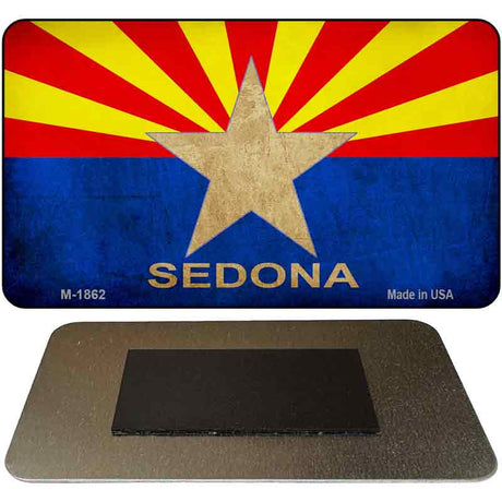 Sedona Arizona Flag Novelty Metal Magnet M-1862