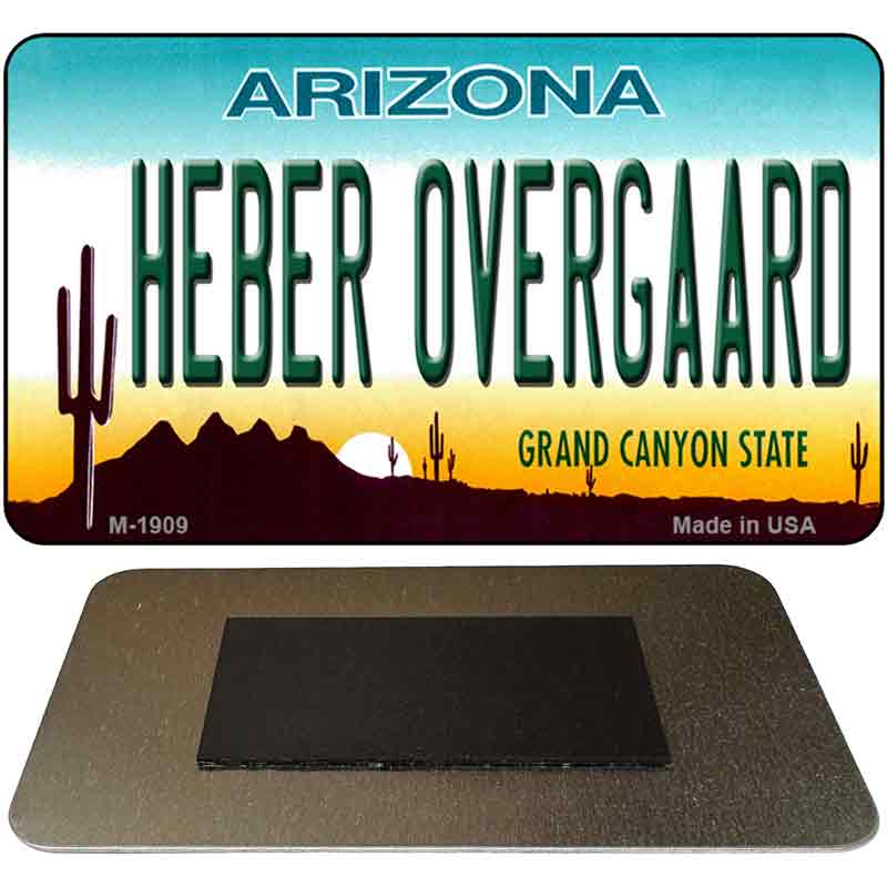 Heber Overgaard Arizona State License Plate Tag Magnet M-1909