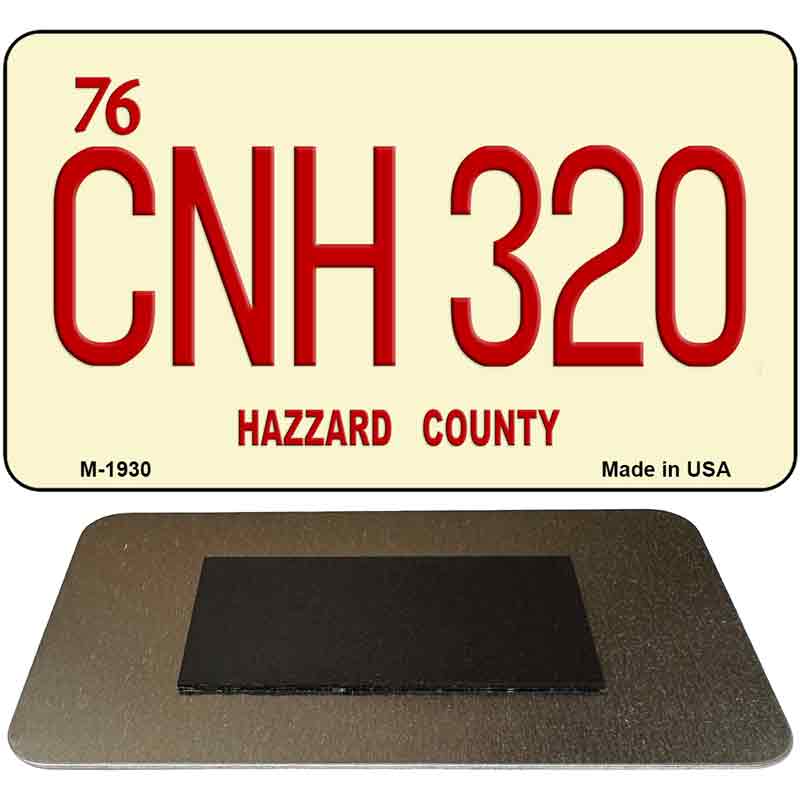 CNH320 Hazzard County Novelty Metal Magnet M-1930