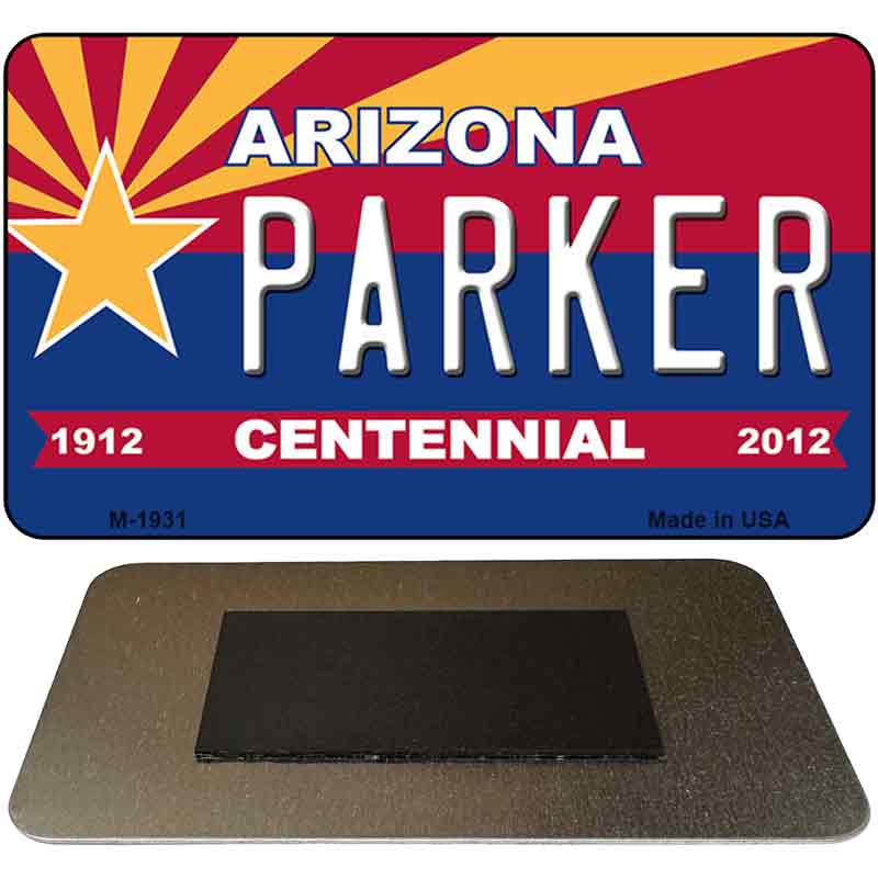 Parker Arizona Centennial State License Plate Tag Magnet M-1931