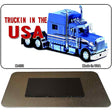 Trucking In The USA Novelty Metal Magnet M-202