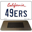 49ers California State License Plate Tag Magnet M-2034