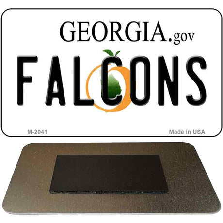 Falcons Georgia State License Plate Tag Magnet M-2041