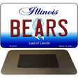 Bears Illinois State License Plate Tag Magnet M-2042