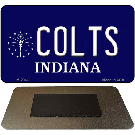 Colts Indiana State License Plate Tag Magnet M-2043