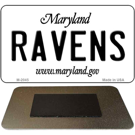 Ravens Maryland State License Plate Tag Magnet M-2045