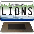 Lions Michigan State License Plate Tag Magnet M-2047