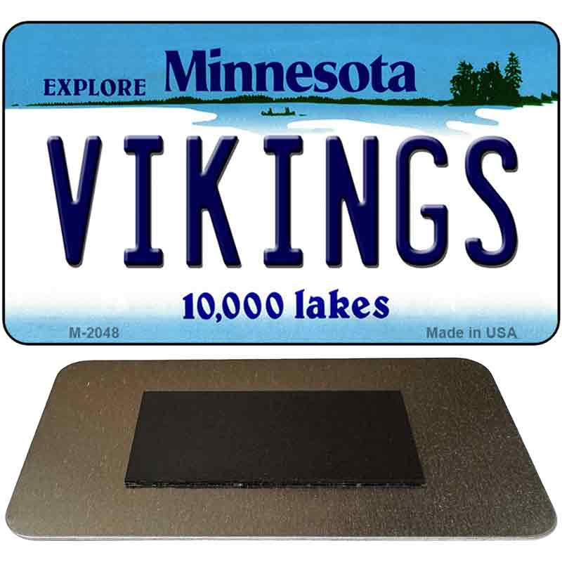 Vikings Minnesota State License Plate Tag Magnet M-2048