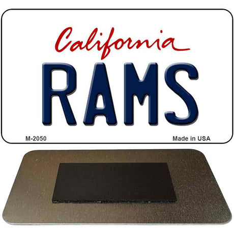 Rams California State License Plate Tag Magnet M-2050