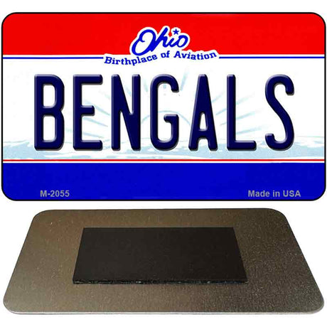 Bengals Ohio State License Plate Tag Magnet M-2055