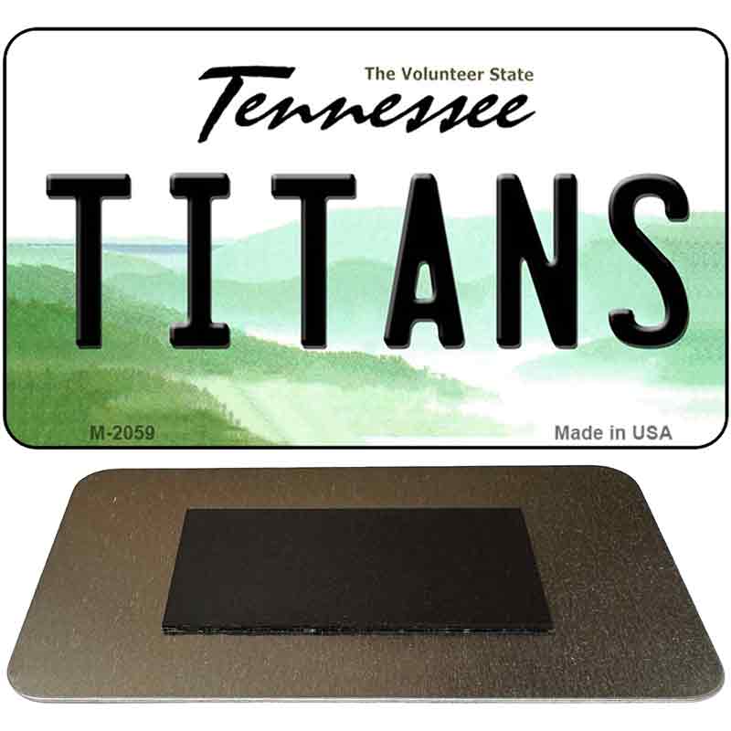 Titans Tennessee State License Plate Tag Magnet M-2059