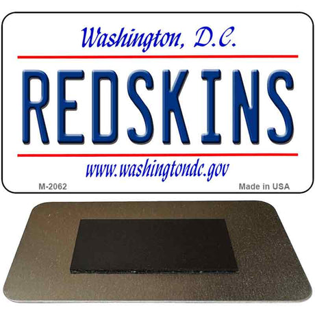 Redskins Washington DC State License Plate Tag Magnet M-2062