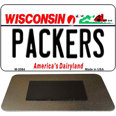 Packers Wisconsin State License Plate Tag Magnet M-2064